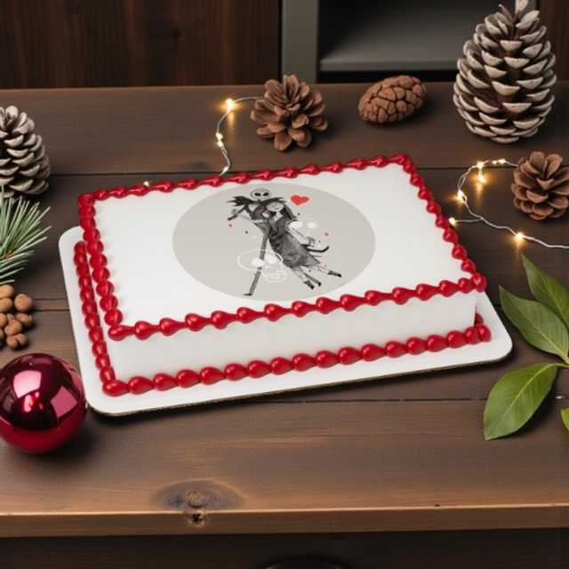 The Nightmare Before Christmas Love PhotoCake® Edible Image®