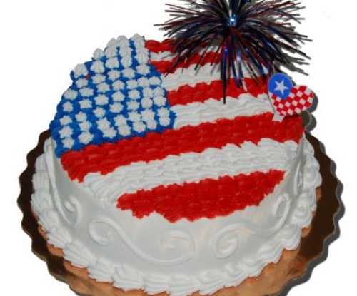 American Flag Cake