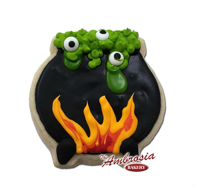 Decorated Witches Brew Cut-Out Cookie
