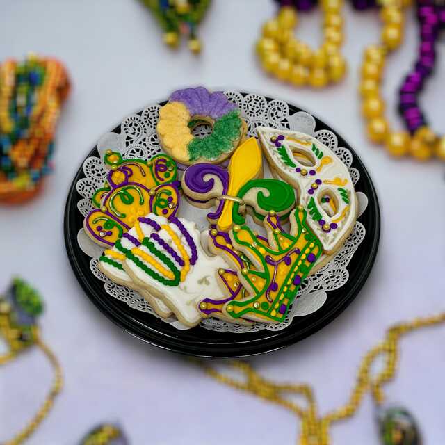 Mardi Gras Cookie Platter!