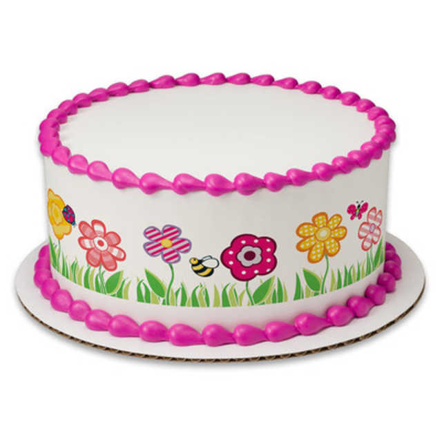 Cutie Pie Garden PhotoCake® Image Strips Cake