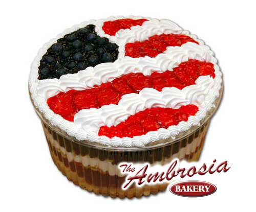 American Flag Ambrosia Trifle