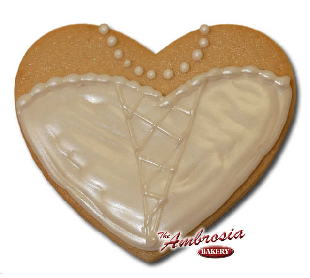 Decorated Wedding Dress #2 Cutout Cookie