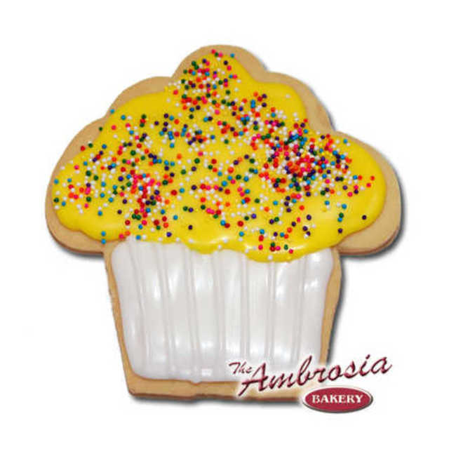 Decorated Cupcake Cut-Out Cookie