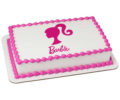 Barbie Silhouette PhotoCake® Image