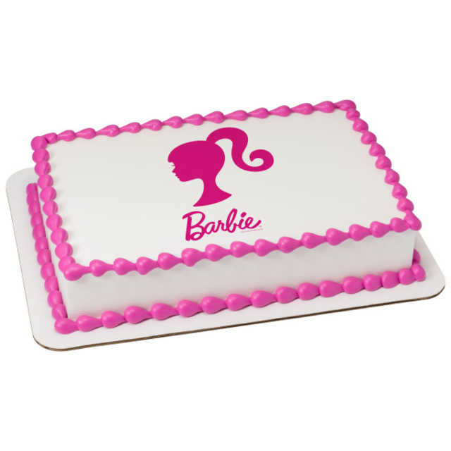 Barbie Silhouette PhotoCake® Image