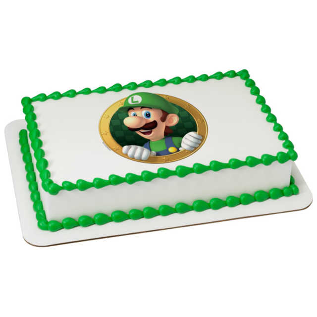Super Mario™ Luigi Okie Dokie PhotoCake® Edible Image®