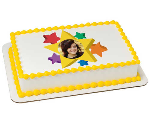 Star PhotoCake® Edible Image® Frame