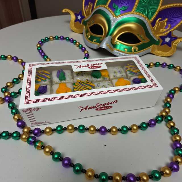 Mardi Gras Petit Fours - Dozen ๐๐๐