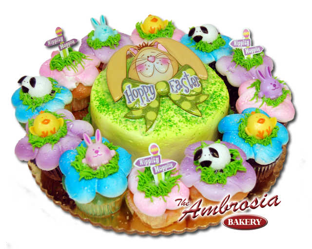 Happy Easter 6 Inch & Dozen Cupcakes