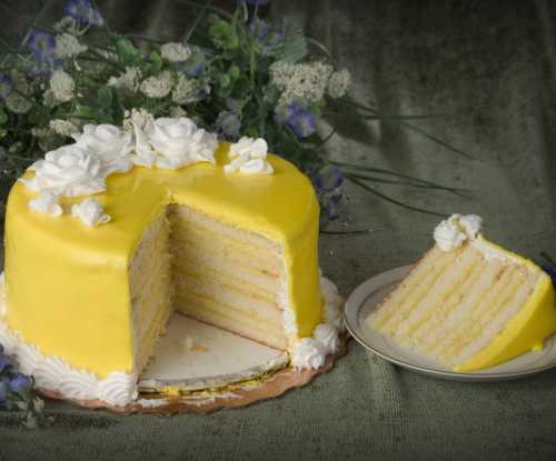 Lemon Doberge Cake