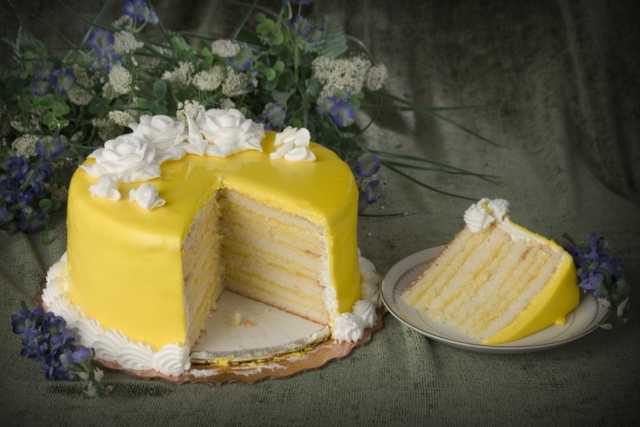 Lemon Doberge Cake
