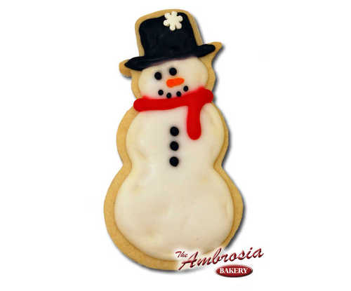Decorated Snowman Cut-Out Cookie