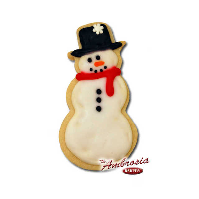 Decorated Snowman Cut-Out Cookie