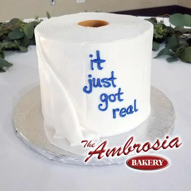 "Toilet Paper" Cake