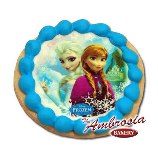 Decorated Disney Frozen - Sisters, Edible Image® Cookie