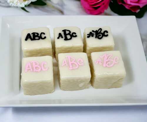 Petit Four - Monogram Initials - Dozen