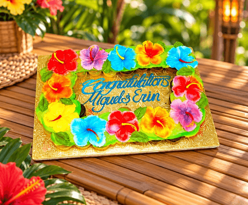Hawaiian Luau Cupcake Cake 🌺