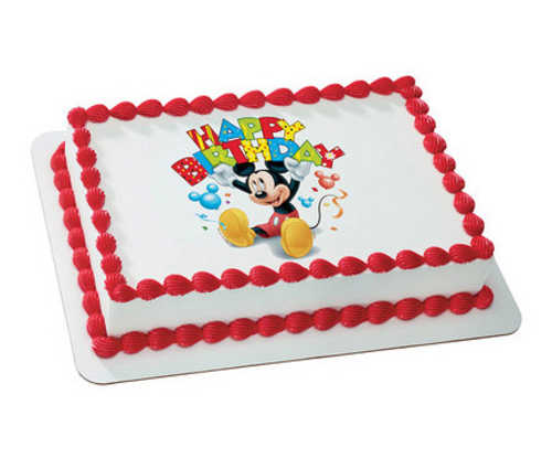 Disney Mickey Mouse and Friends - Happy Birthday! PhotoCake®