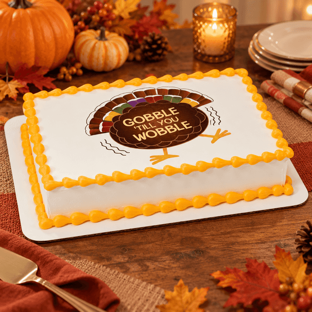 Gobble 'Till You Wobble PhotoCake® Edible Image® Cake