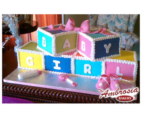 Fondant Baby Blocks