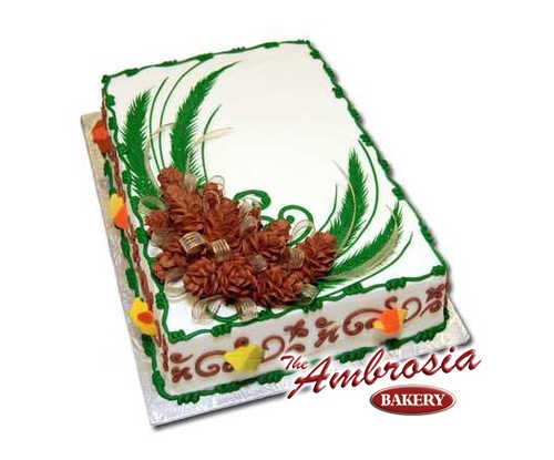Fall Pinecones Cake