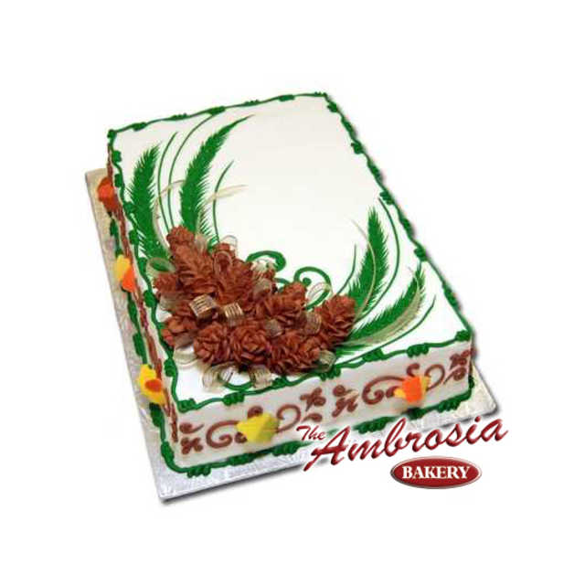 Fall Pinecones Cake