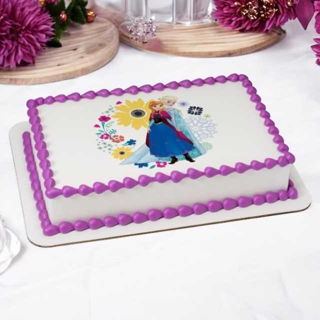 Disney Frozen Beautiful Sisters PhotoCake® Edible Image