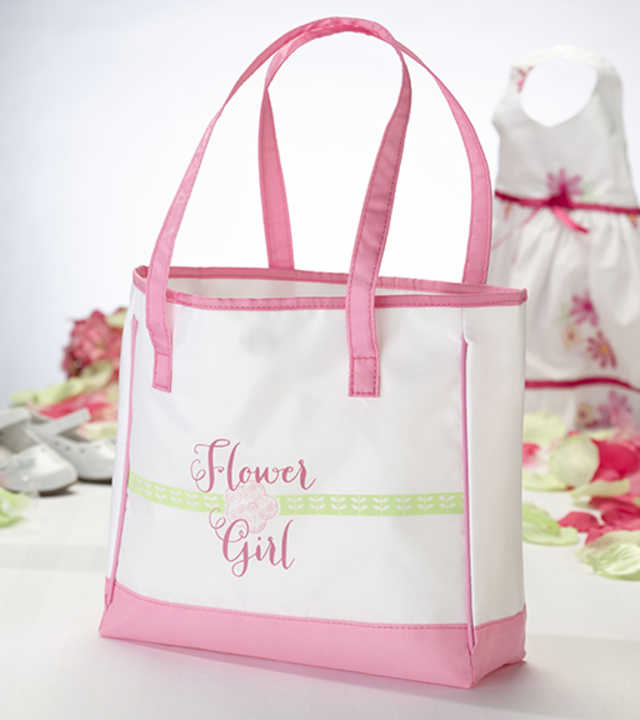 Flower Girl Vinyl Tote Bag