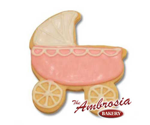 Decorated Baby Buggy Cookie