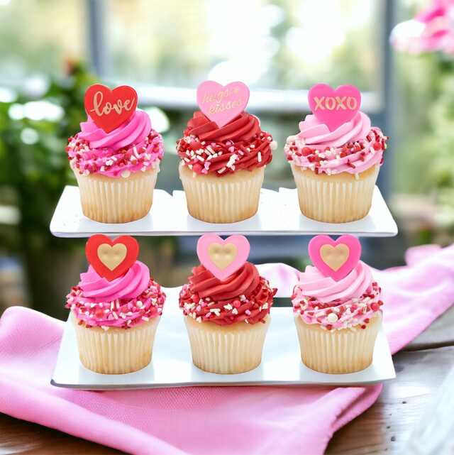 Love Heart Cupcake with Rings