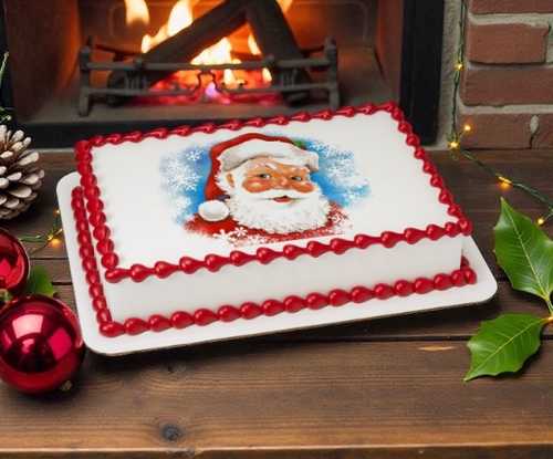 Classic Santa Caucasian PhotoCake® Edible Image®