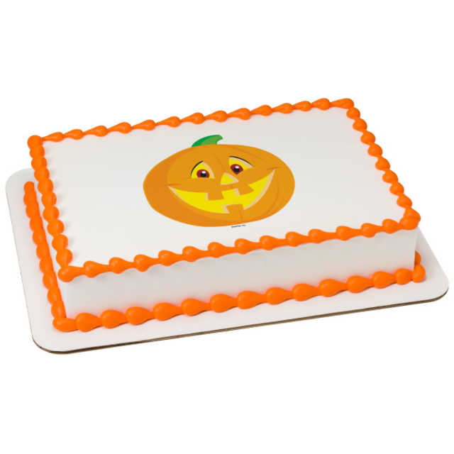 Smiling Pumpkin PhotoCake® Image