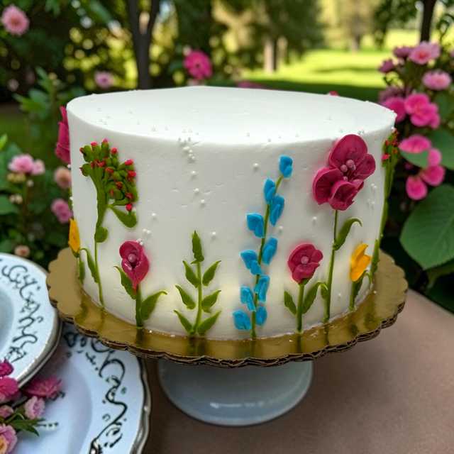 Wildflower Cake 🌸 – Custom Cake in Baton Rouge 