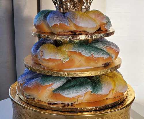 Tiered Groom's Cake King Cake!