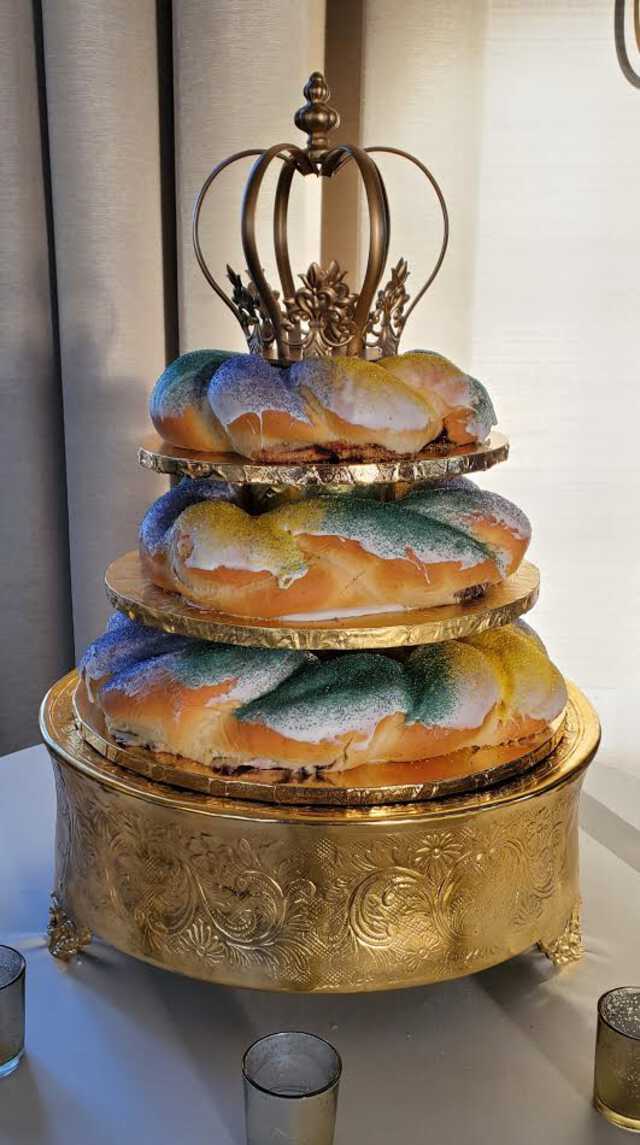 Tiered Groom's Cake King Cake!
