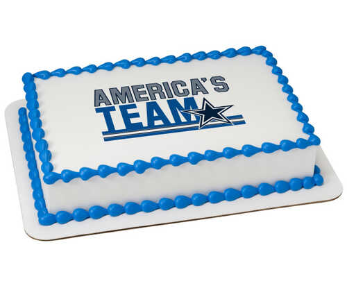 NFL Dallas Cowboys America's Team PhotoCake® Edible Image®