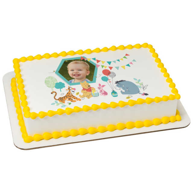 Disney Baby Baby Pooh 1st Birthday PhotoCake®