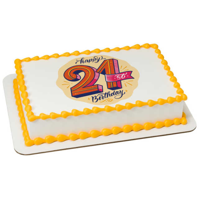 21st Birthday PhotoCake® Edible Image®