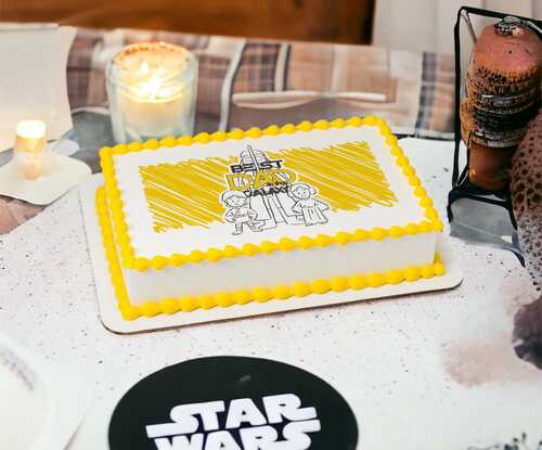 Star Wars™ Best Dad in the Galaxy PhotoCake® Edible Image®