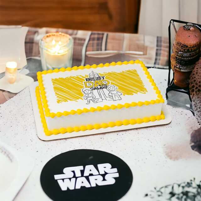 Star Wars™ Best Dad in the Galaxy PhotoCake® Edible Image®