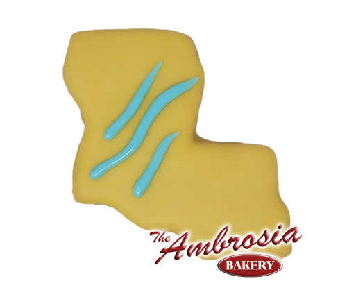 Decorated Southern Cut-Out Cookie