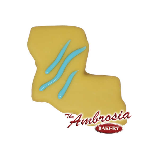 Decorated Southern Cut-Out Cookie