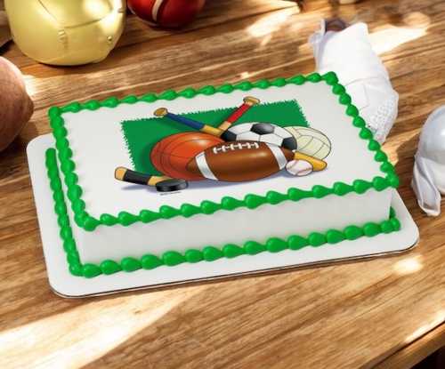 Sports Collage PhotoCake® Edible Image® Cake