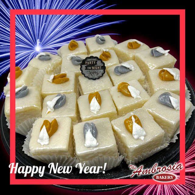 "New Year's" Petit Four Trays