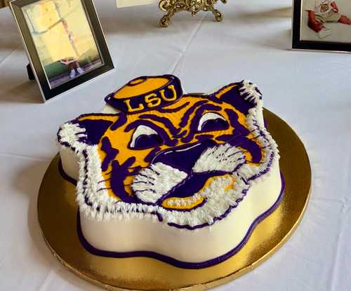 Tiger Head Cut Out Cake (Sailor Mike)