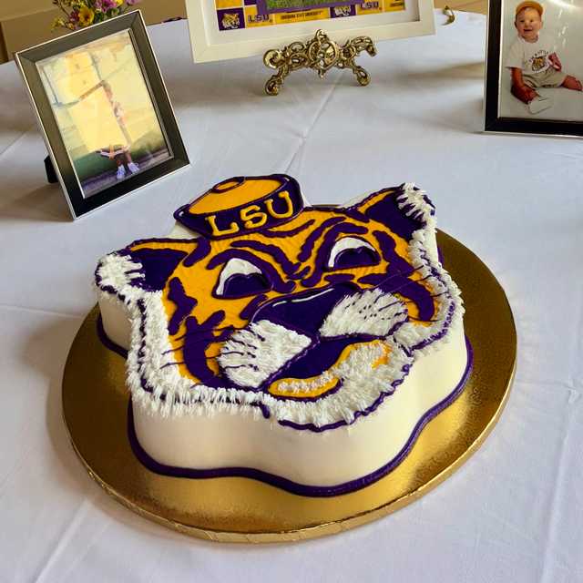 Tiger Head Cut Out Cake (Sailor Mike)
