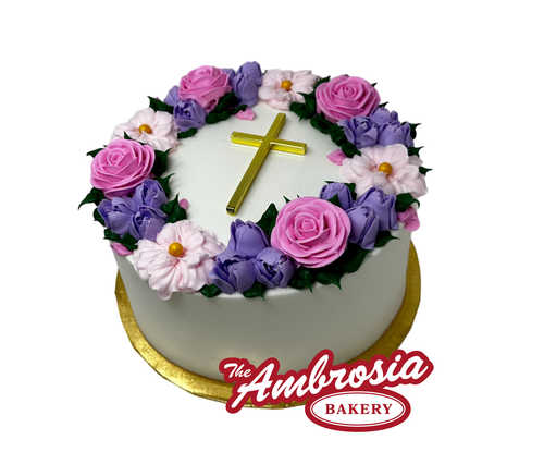 Cross with Roses