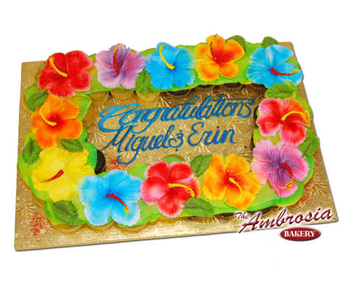 Hawaiian Luau Cupcake Cake