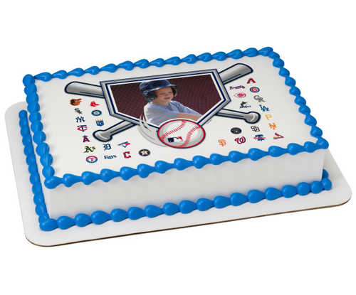 MLB® Baseball Diamond PhotoCake® Edible Image® Frame